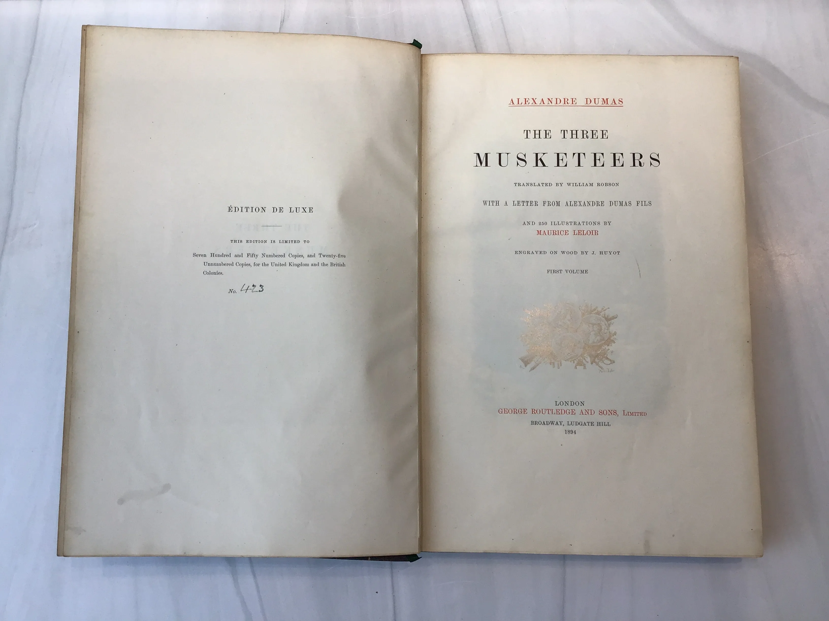 -The Three Musketeers 2 volumes*