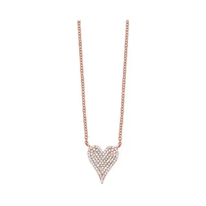 10KT Pink Gold & Diamond Stunning Neckwear Pendant  - 1/5 ctw