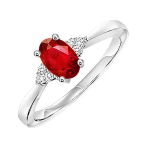 10KT White Gold Sparkle Fashion Ring - 1/10 ctw