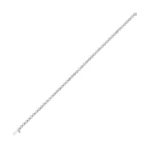14KT White Gold & Diamond Tennis Bracelet - 3     ctw
