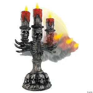 15" Striking Skeleton Candelabra Halloween Decoration