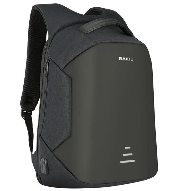 16 Inch Anti Theft Laptop Notebook Backpack Bag Travel Bag With USB Charging Port