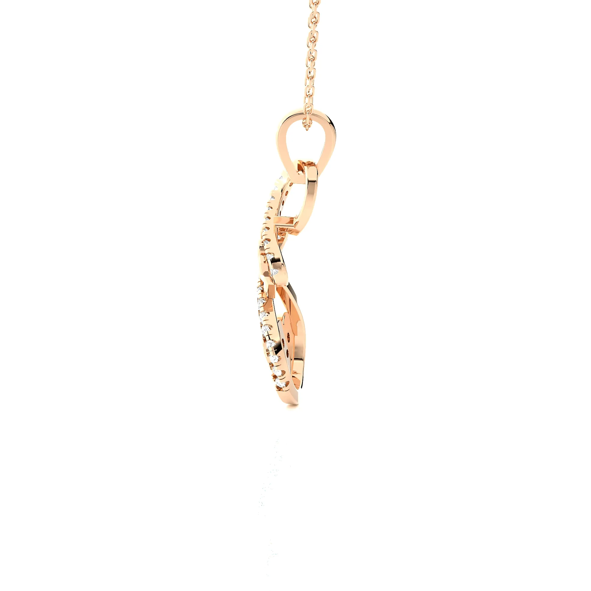 1/8  ctw Round Lab Grown Diamond Fashion Pendant