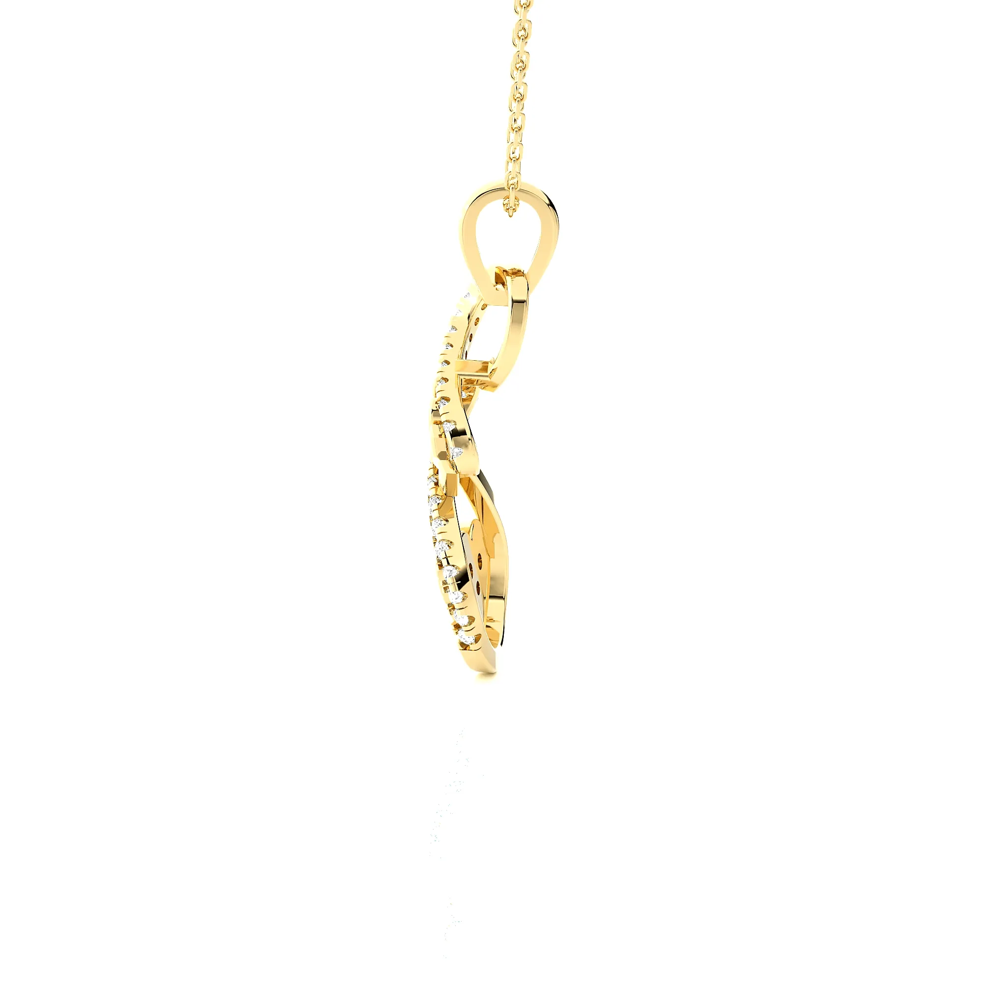 1/8  ctw Round Lab Grown Diamond Fashion Pendant