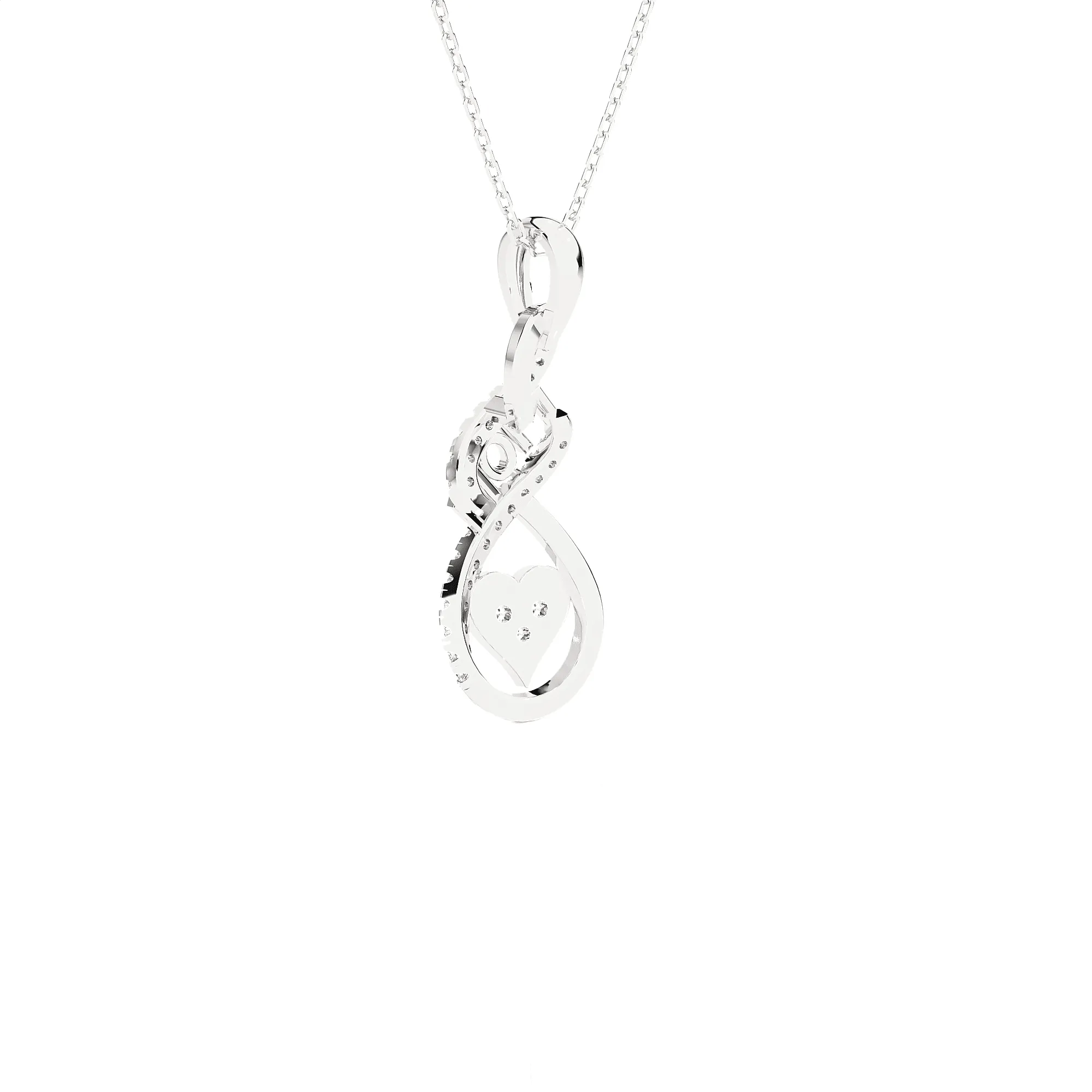 1/8  ctw Round Lab Grown Diamond Fashion Pendant