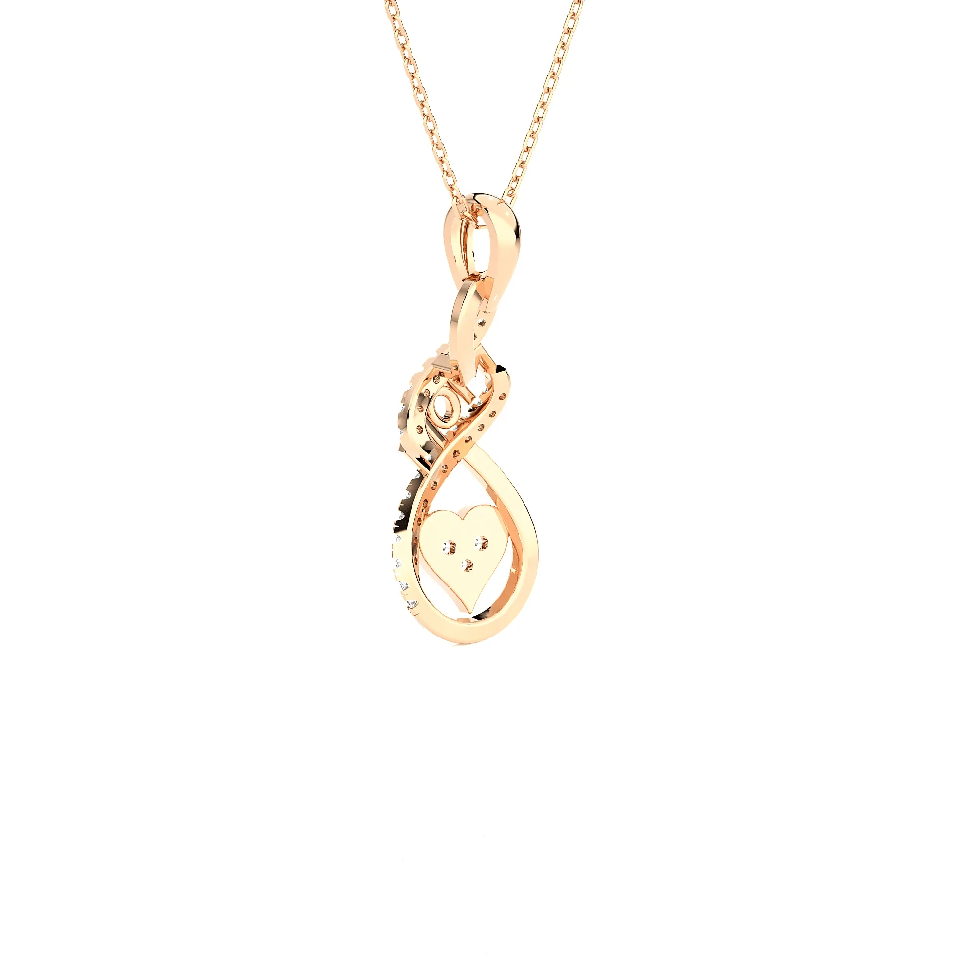 1/8  ctw Round Lab Grown Diamond Fashion Pendant
