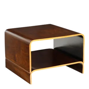 1960s Italian : stacked rosewood coffee table