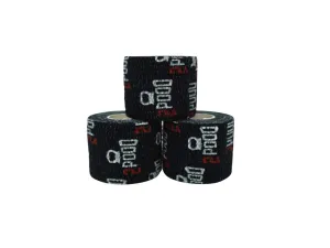 2POOD Lift Heavy Thumb Tape 3-Pack | Premium Adhesive Tape for Weightlifters | Easy Stretch & Flexible for Non-Slip Lifting (Black) Black 3 Count (Pack of 1)