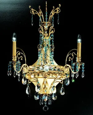 3 Light Classic Brass Wall Light