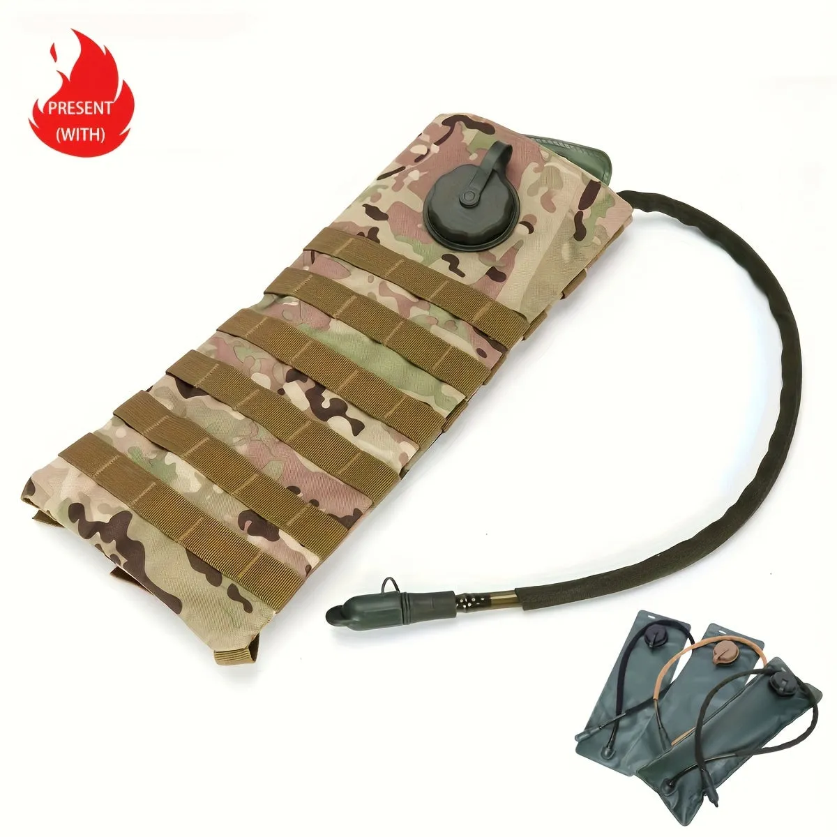 3L Cycling Water Bag, Outdoor Hydration Bladder For Outdoor Camping Hiking - TJR5A6F