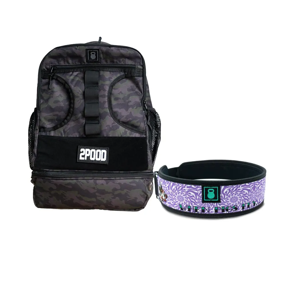 3" When Pigs Fly Belt & Backpack 3.0 Bundle