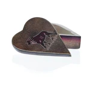 42. Handpainted Heart Shaped Jewelry Box