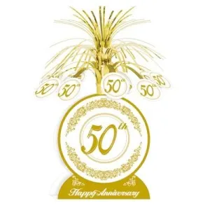 50th Anniversary Foil Spray Centerpiece