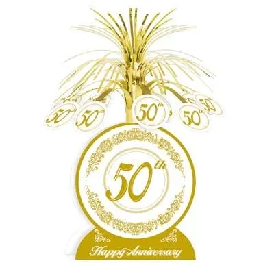 50th Anniversary Foil Spray Centerpiece
