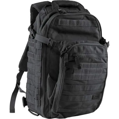 5.11 Tactical All Hazard's Prime Backpack 29L, 1050D Nylon, with Padded Laptop Sleeve, Style 56997, Black