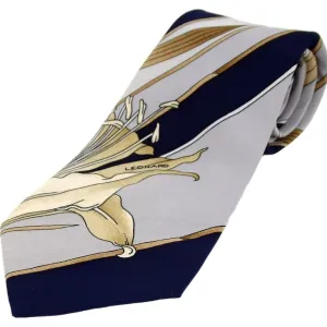 637137AG (S1) Leonard Tie Navy Blue Silk