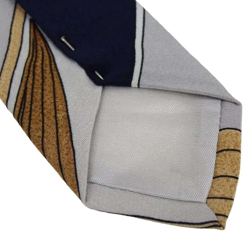 637137AG (S1) Leonard Tie Navy Blue Silk