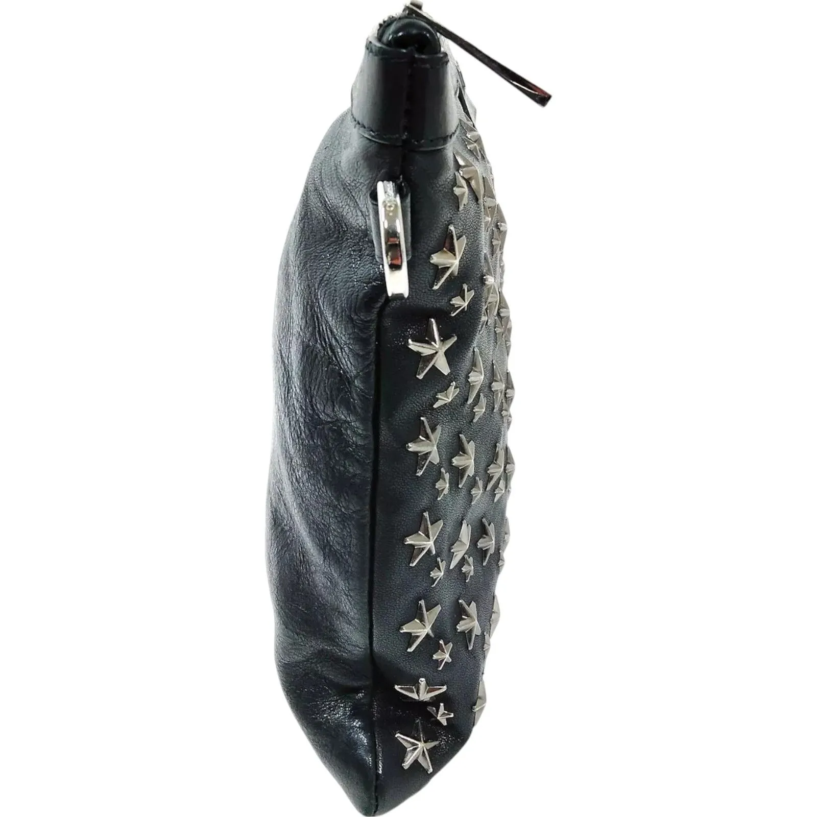 766227BA (L3) Jimmy Choo Clutch Bag Black Leather