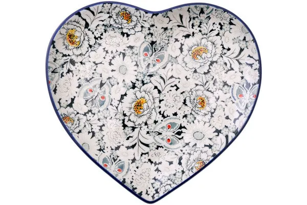 9" Heart Shaped Platter - Royal Elegant