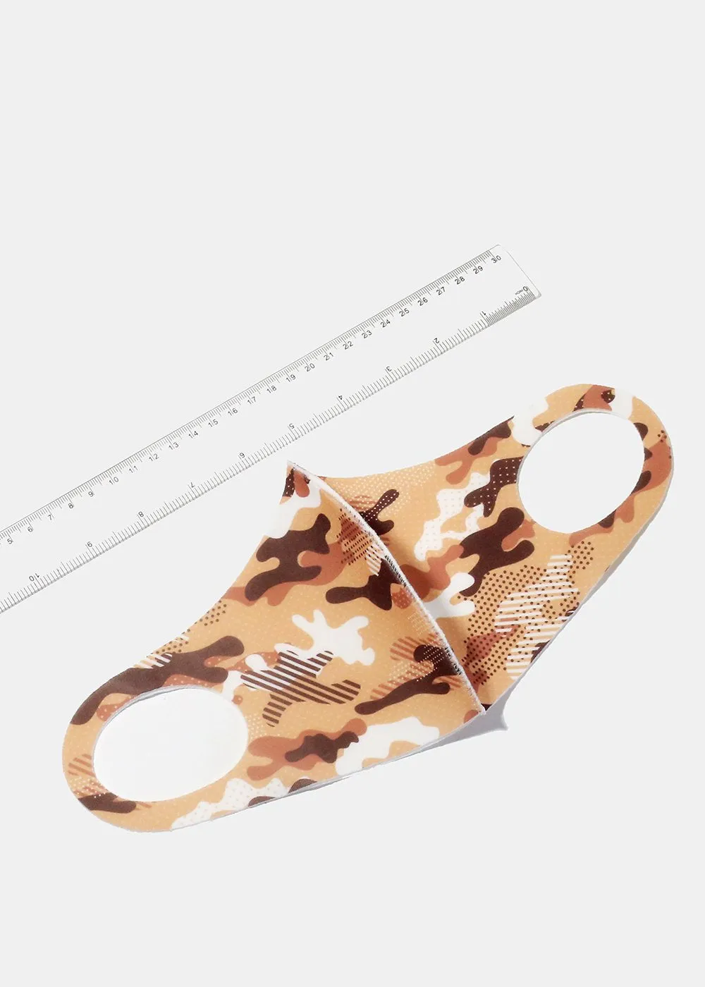 Adult Size Re-Usable Camo Face Mask