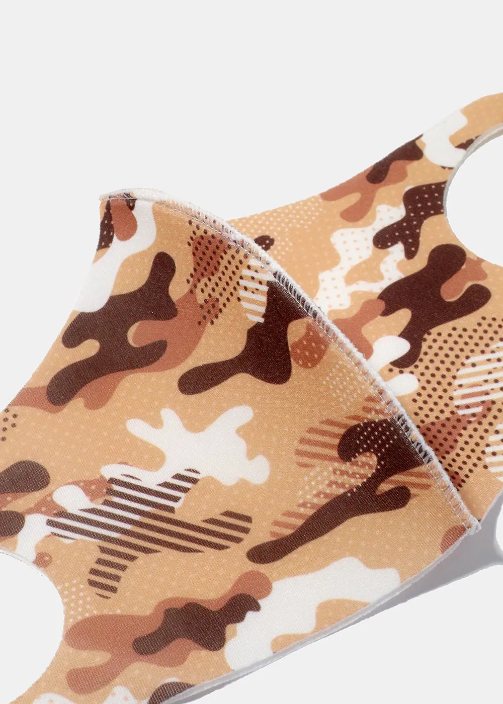 Adult Size Re-Usable Camo Face Mask