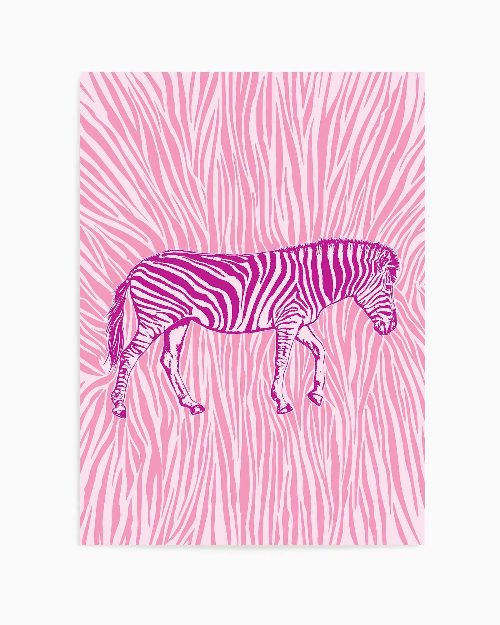 African Zebra Striking Camouflage by Carlo Kaminski | Art Print