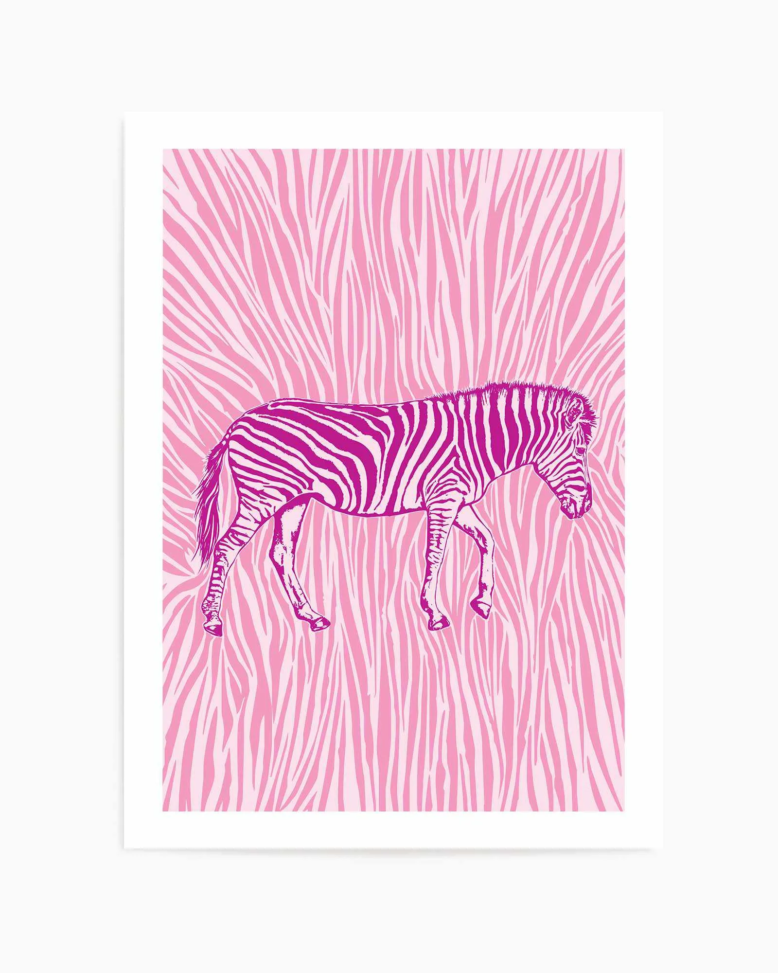 African Zebra Striking Camouflage by Carlo Kaminski | Art Print
