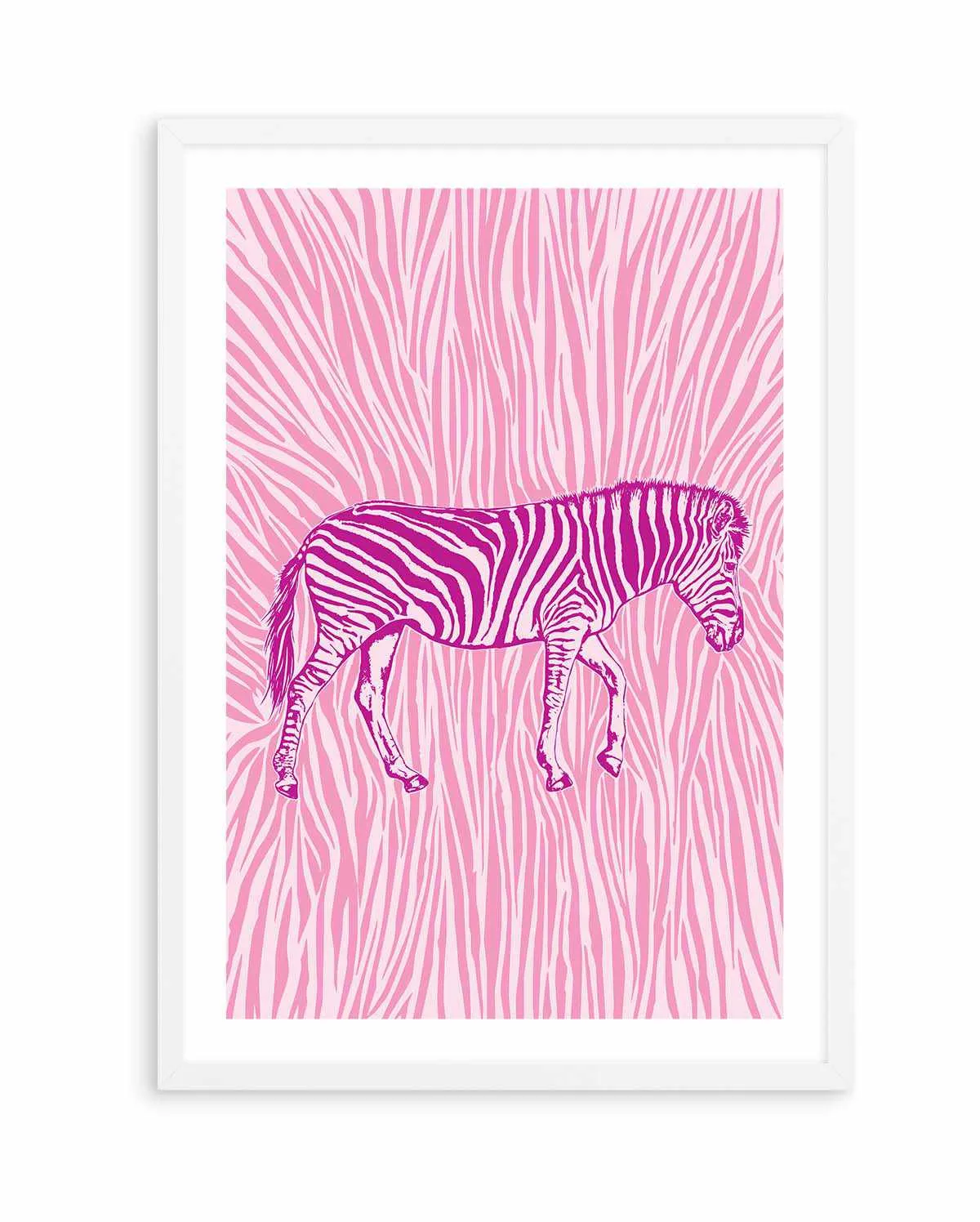 African Zebra Striking Camouflage by Carlo Kaminski | Art Print