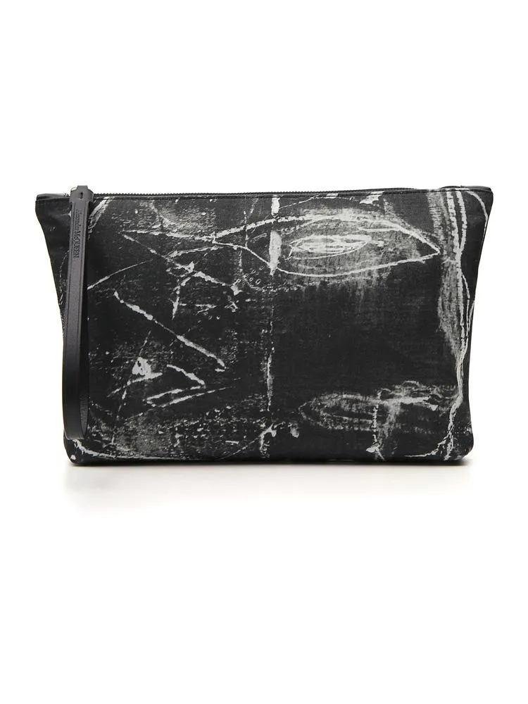 Alexander McQueen Faded Shopper Clutch Bag