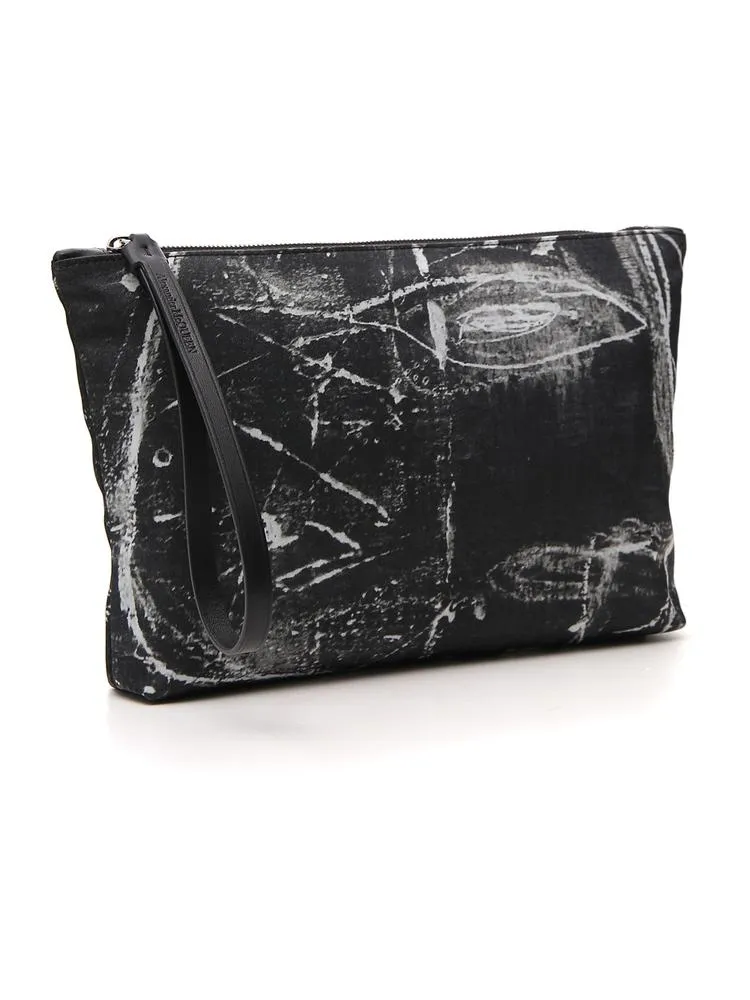 Alexander McQueen Faded Shopper Clutch Bag