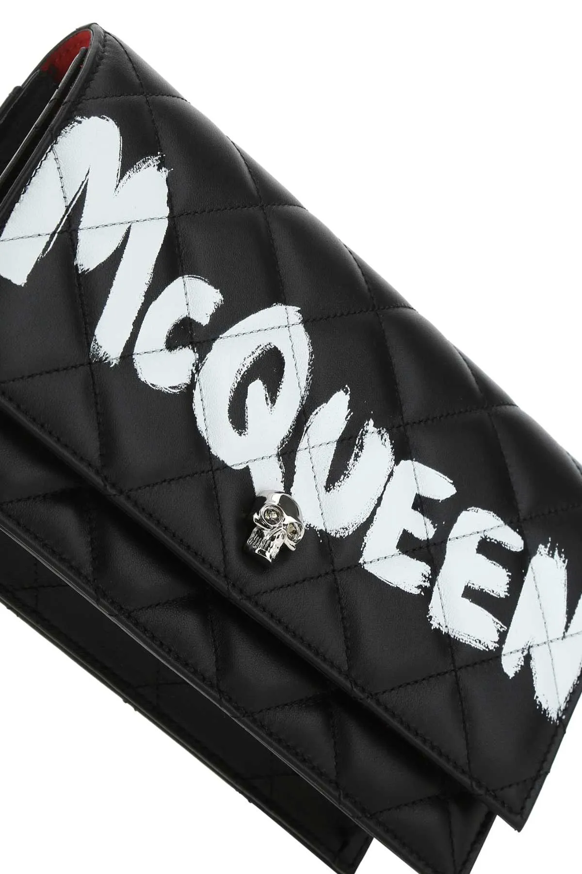 Alexander McQueen Logo Graffiti Medium Shoulder Bag