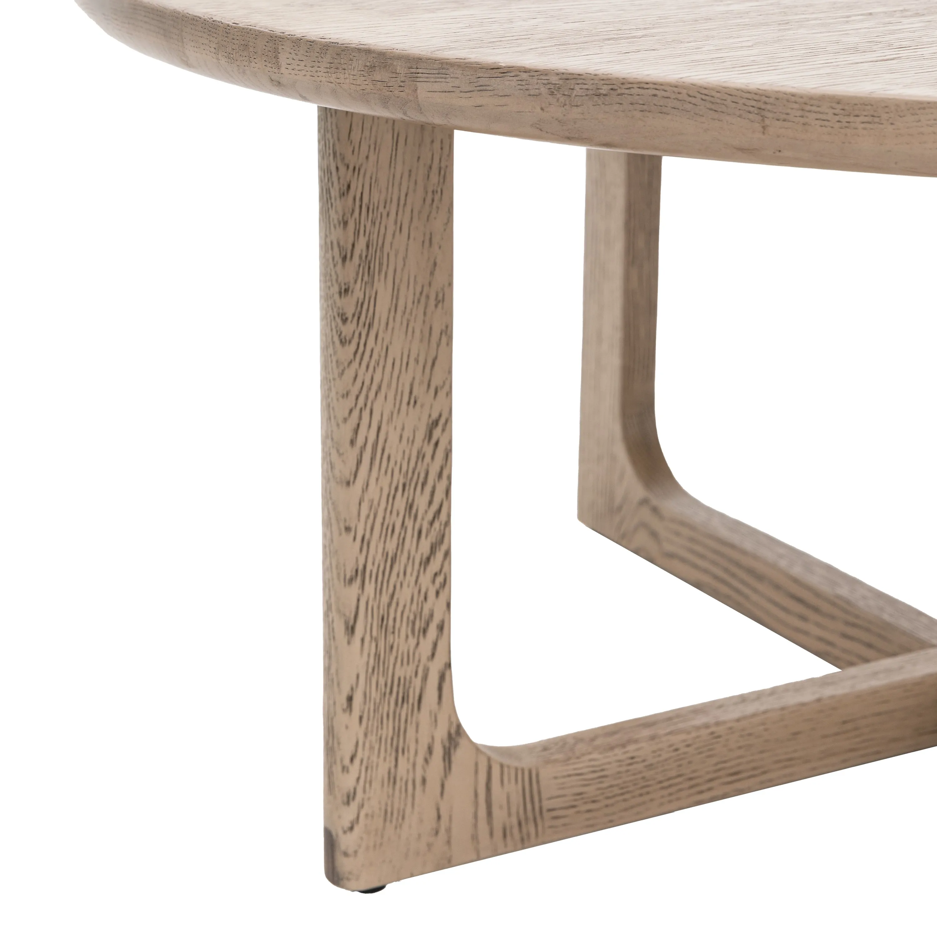 Amos Craft Round Coffee Table Smoked