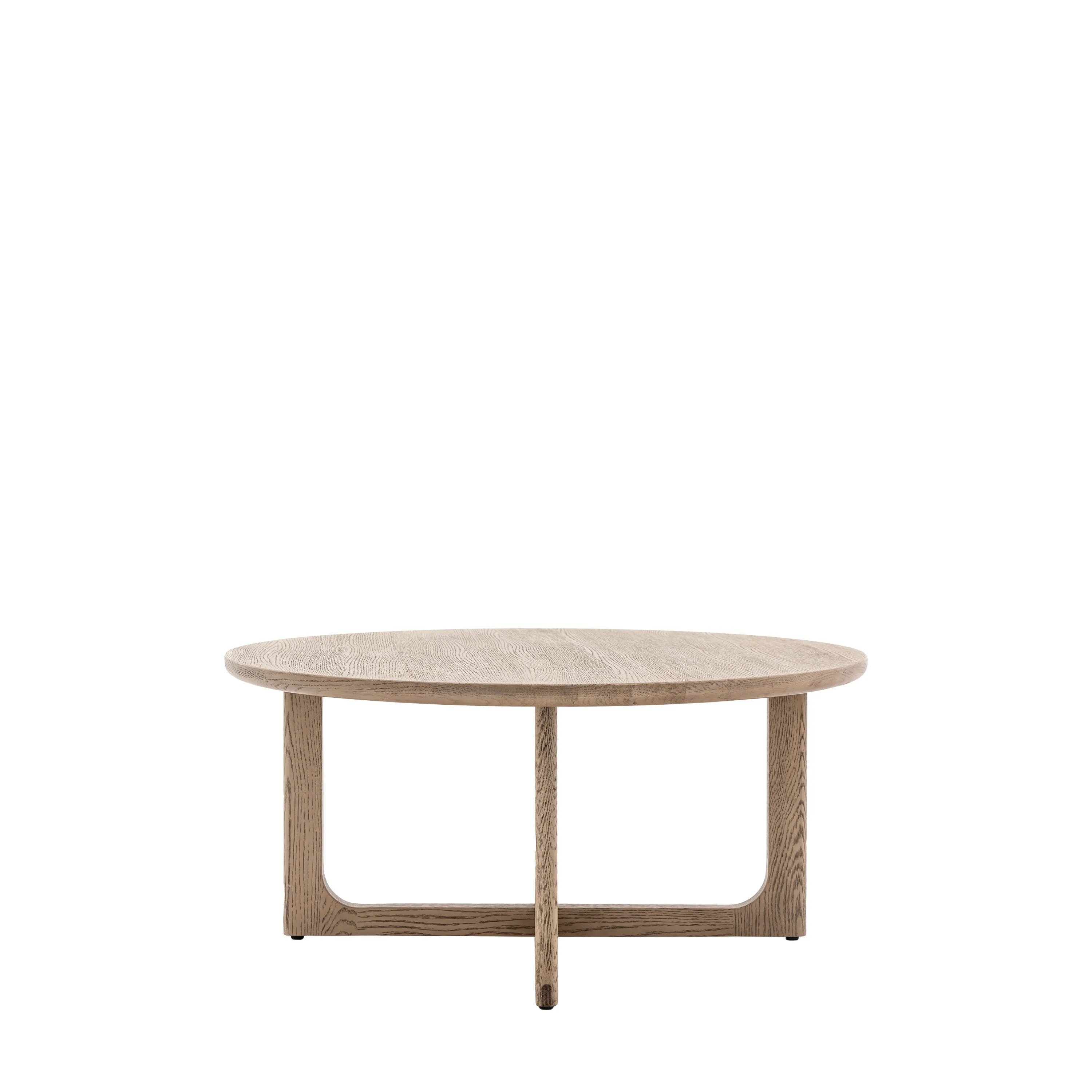 Amos Craft Round Coffee Table Smoked
