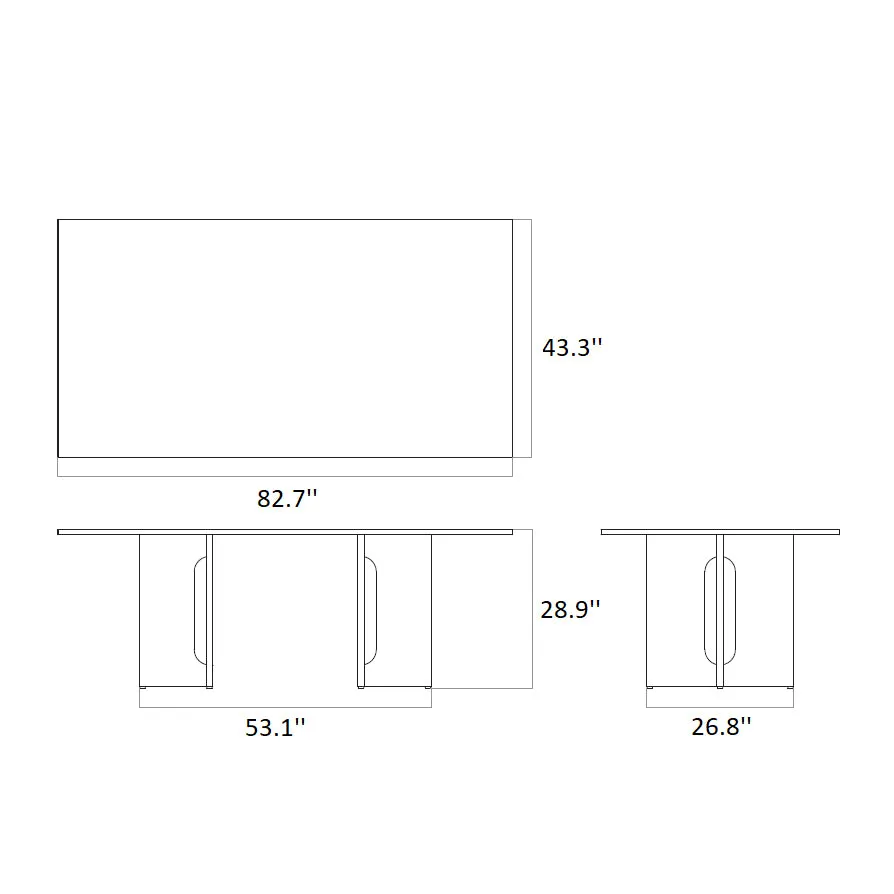 Androgyne Rectangular Dining Table