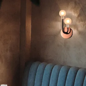 ANKUR PAUL U-SHAPED TWO GLOBE WALL SCONCE
