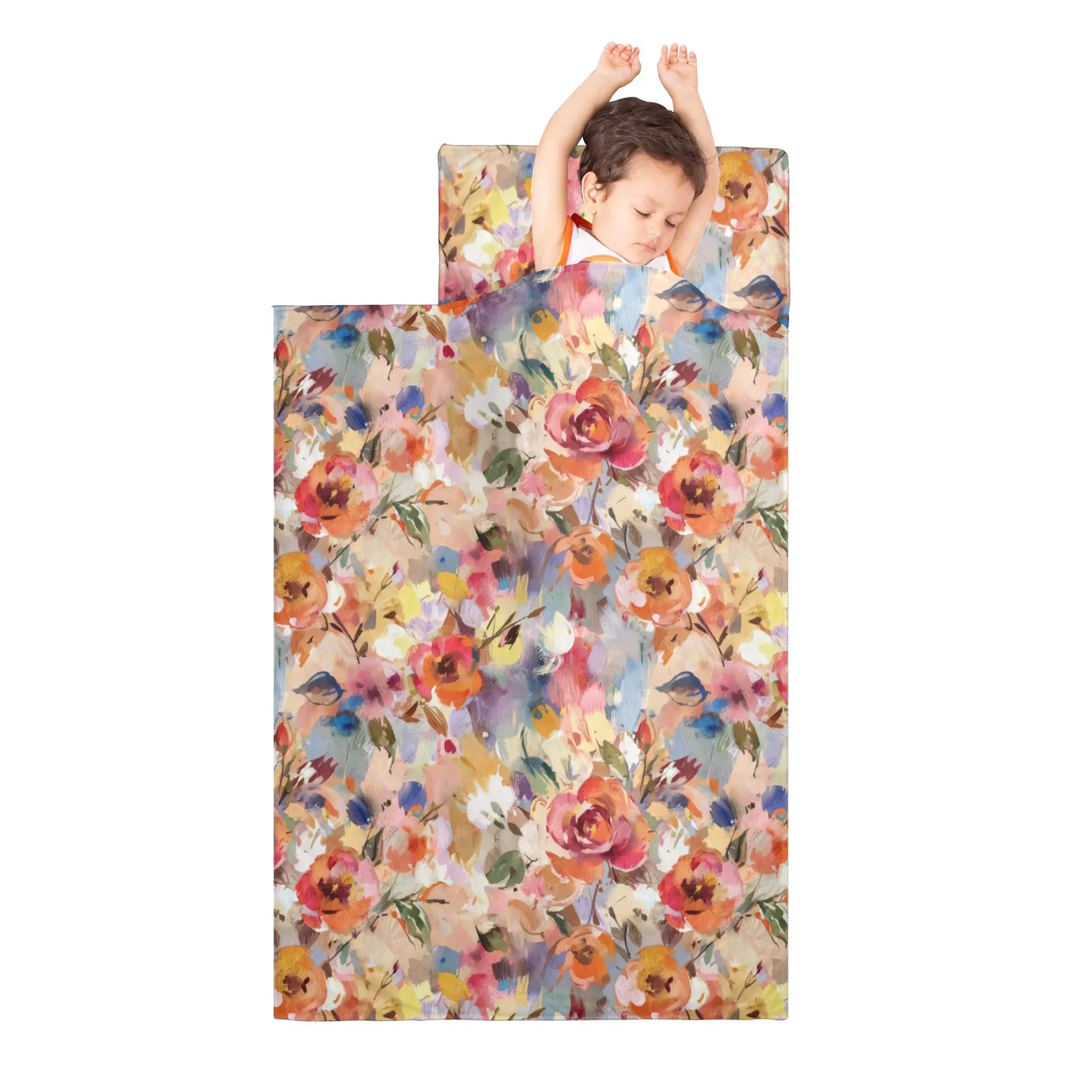 Autumn Floral Kids' Long Sleeping Bag | Lightweight and Durable Sleeping Bag for Kids | Perfect Autumn Gifts