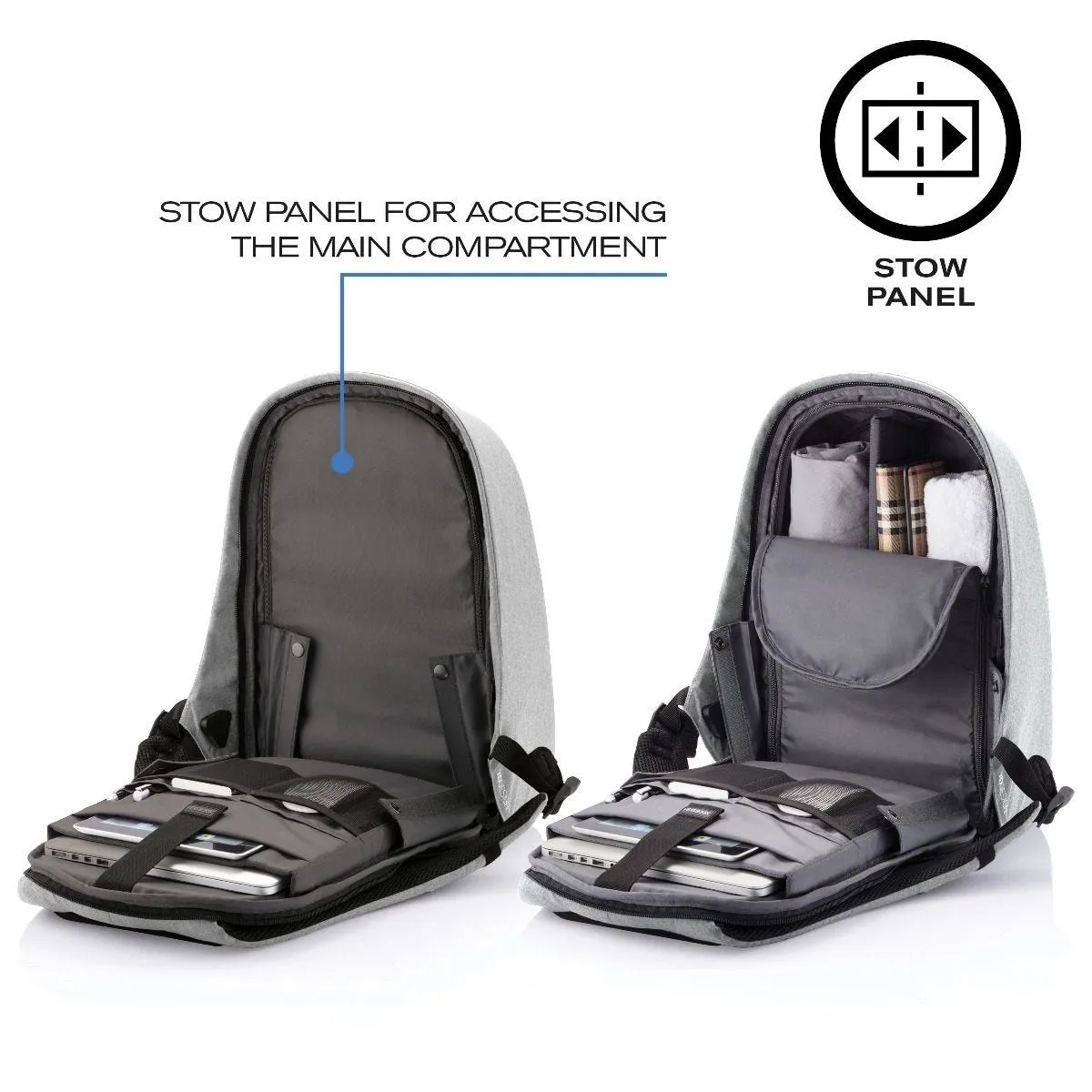 Backpack Bobby Pro anti-theft in grey *Pre-Order
