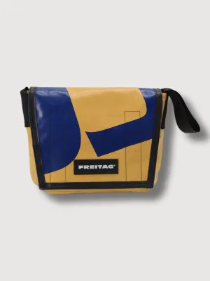 Bag F11 Lassie Yellow & Blue In Used Truck Tarps | Freitag