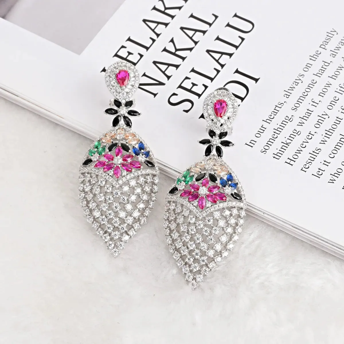 Bespoke Zirconia Multi-Tone Earring Jewellery