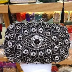 Bird Eye Crystal Evening Bag