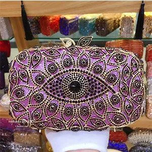 Bird Eye Crystal Evening Bag