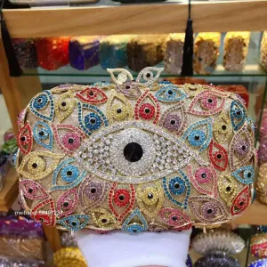 Bird Eye Crystal Evening Bag