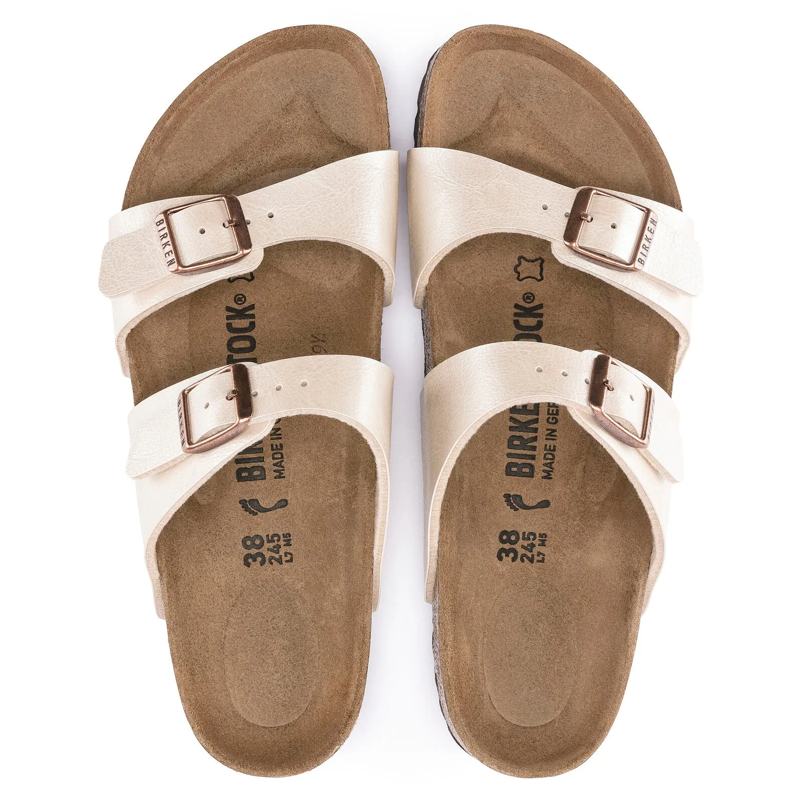Birkenstock Sydney graceful pearl white Birko-Flor