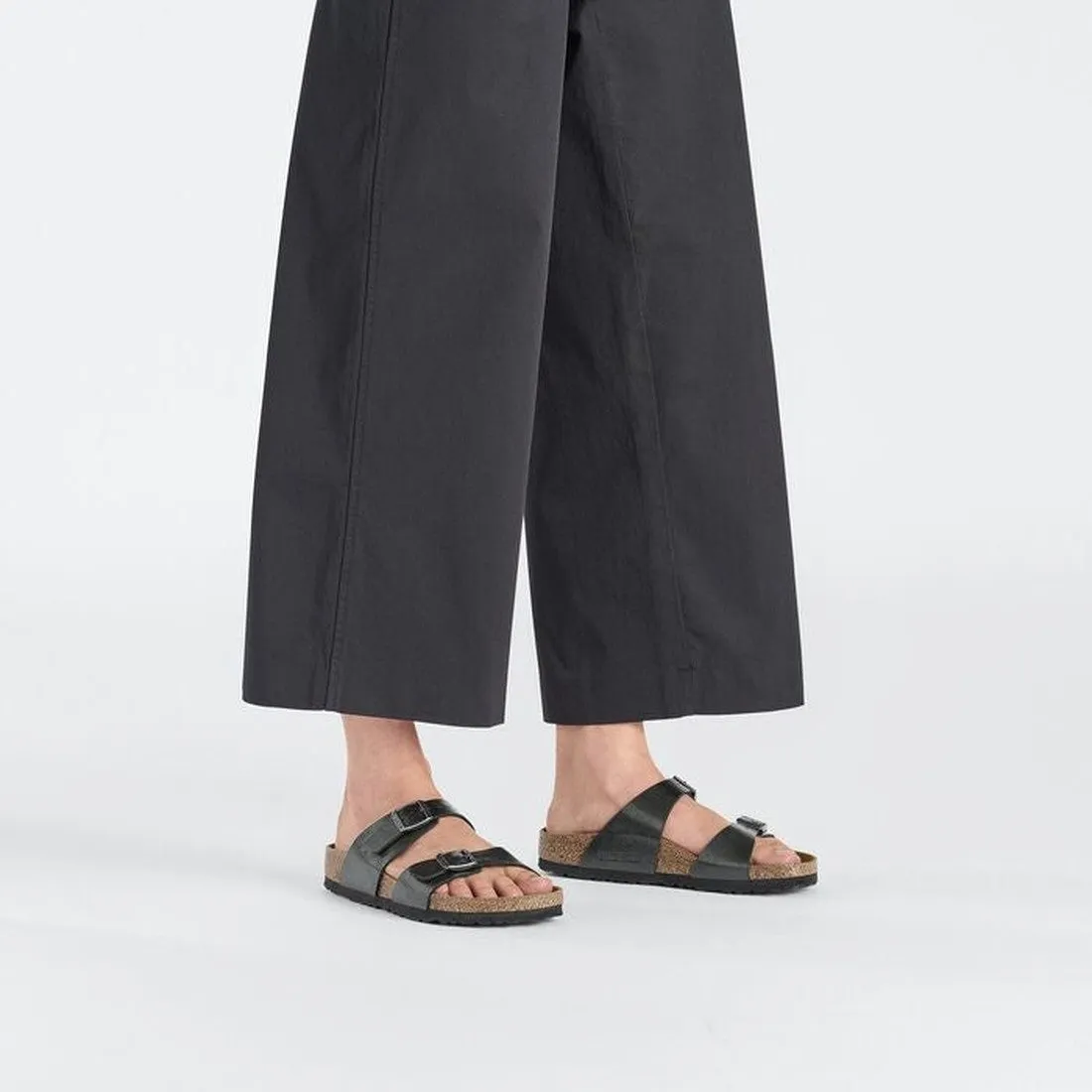 Birkenstock Sydney Metallic Graceful Licorice Regular