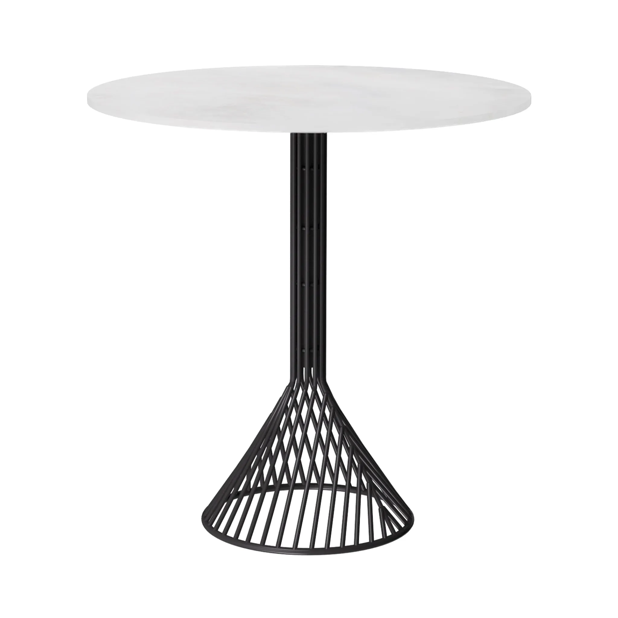 Bistro Cafe Table with Stone Top