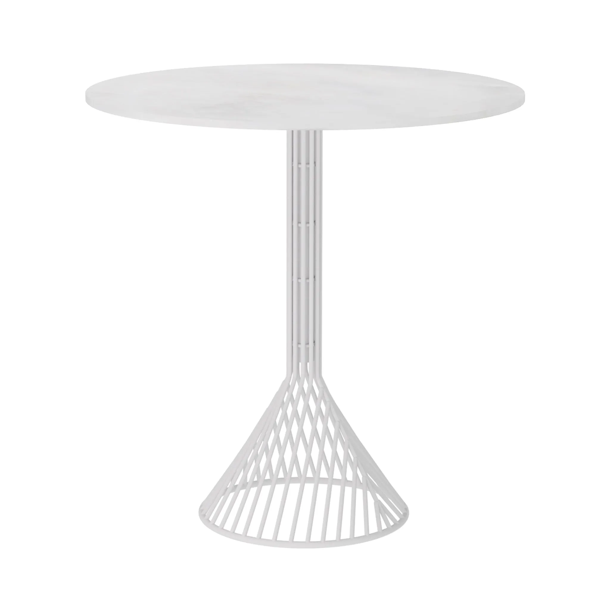 Bistro Cafe Table with Stone Top