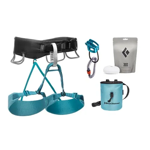 Black Diamond Women's Momentum Harness Package – Complete Set with Adjustable, Comfortable Harness for Versatile Climbing