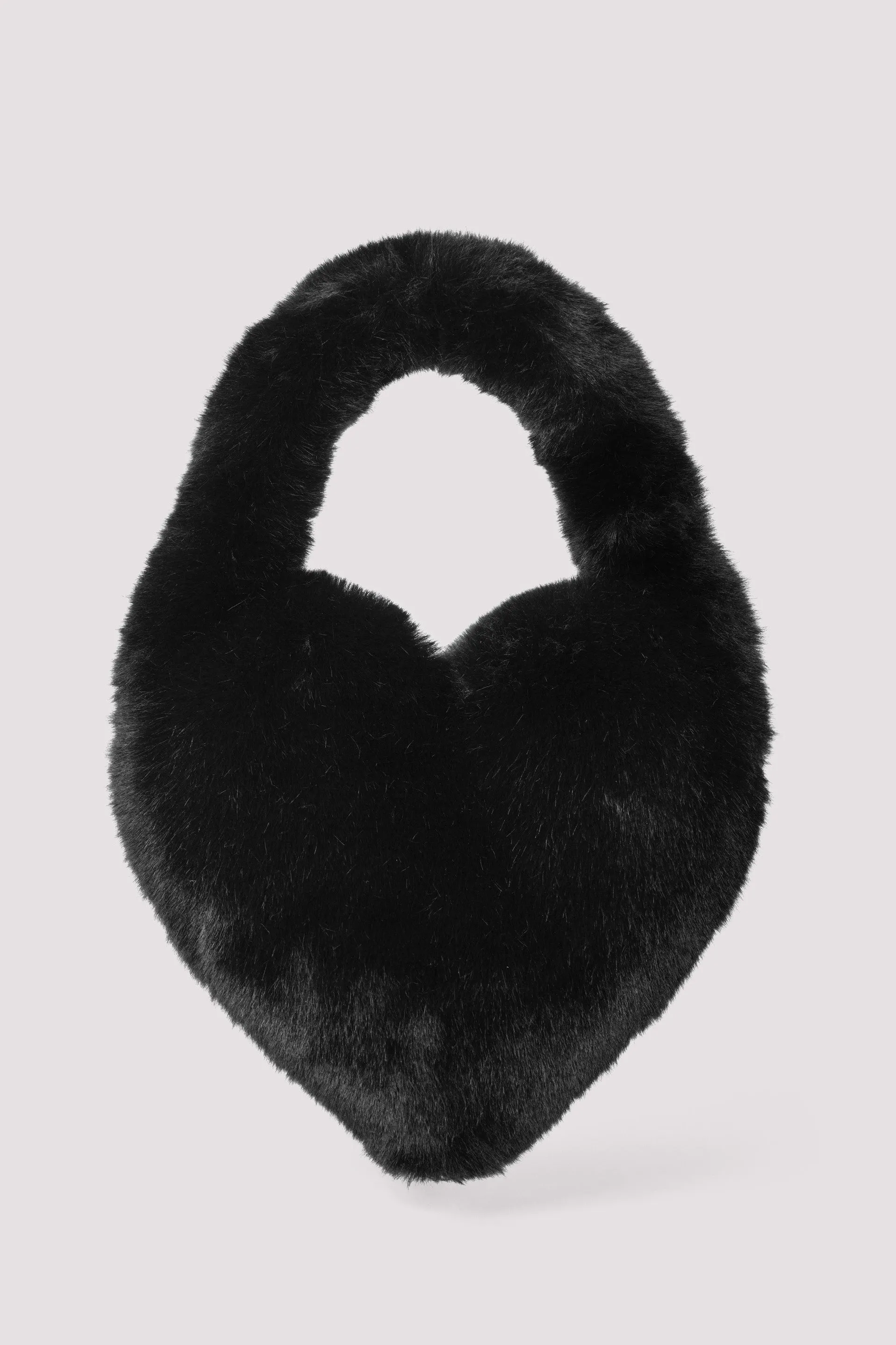 Black Faux Fur Mini Bag