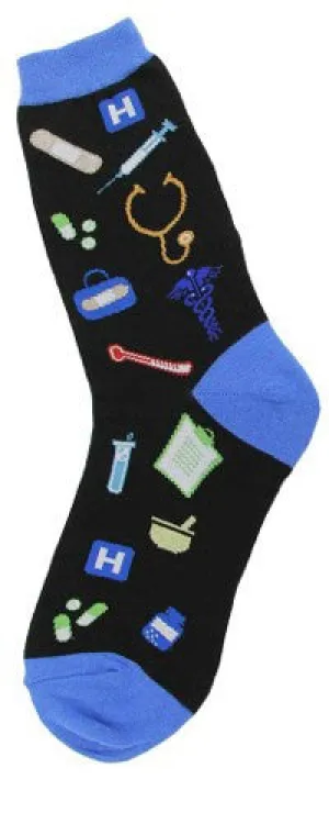 Black Medical Socks (Women's)