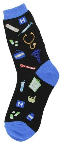 Black Medical Socks (Women's)